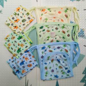 12pcs Popok dan 6pcs gurita perekat paket 2 in 1 perlengkapan bayi baru lahir