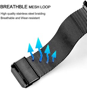 Slim Milanese Strap For GarminActive 6 /garmin Vivoactive 5 Stainless Steel Metal Bracelet For Garmin Vivoactive 6 Adjustable Band Wristband Accessories