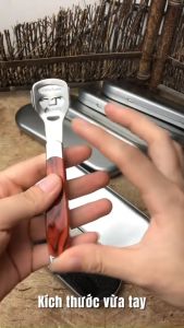 Bộ dụng cụ chà gót chân bằng thép không gỉ loại bỏ da chết chăm sóc da chân hạn chế nứt nẻ gót chân hồng hào CN041