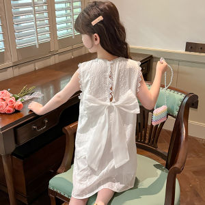 Váy Công Chúa Mùa Hè Cho Bé Gái Váy Cotton Nguyên Chất Không Tay Thời Trang Cho Trẻ Em Váy Cho Bé Gái