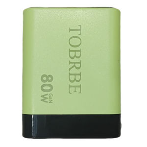 3 in 1 GaN Charger อะแดปเตอร์แบบพกพา iPhone สมาร์ทโฟนพร้อมสายเคเบิล Type-C และพอร์ต USB 2 พอร์ตแบบพับเก็บได้ 80W MAX Fast Charger 2025 ใหม่