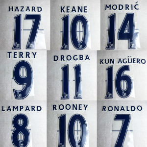 2007 2013 Premier League Flocking Number Blue Ronaldo Keane Drogb Lampard Aguero