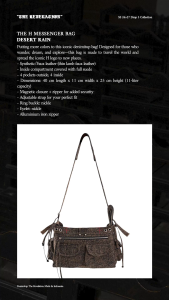 The Messenger Bag - Desert Rain - Bag