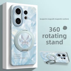 GGUU | Magsafe Butterfly S30 Pro Mini Phone Case Silicone Strap Hanging Female Style Creative Fashion Luxury Vivo Protection Cover