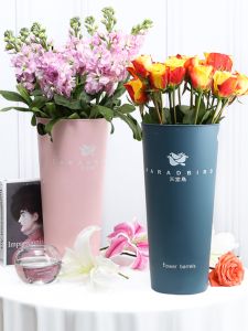 Plastic Flower Awakening Bucket Rose Lilies Floral Preservation Barrel Home Use Flower Arrangement Supplies