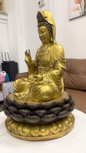 Tượng Phật Bà Quan Âm Bằng Đồng Cao 60cm