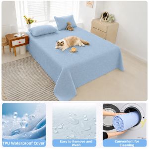 New Pet | Pet-Proof Anti-Cat-Hair Cool Sensation Dust Protection Mattress Cover Machine Washable