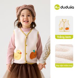 DUDUJIA | Áo Gile Lông Cừu Hai Mặt cho Trẻ Em