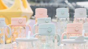 Richell Axstars Strawcup Water Bottle Cup For Toddlers (7Mos+) and Kids 200ml / Lightweight Leak-Proof