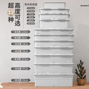 Under Bed Bottom Storage Box with Wheels Flat Storage Box Drawer Type Household Clothes Storage Handy Gadget under Bed Collection Manufacturer