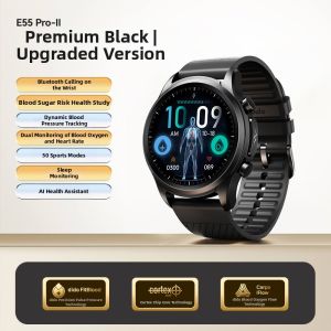 DiDO | Smartwatch with Blood Glucose Blood Pressure ECG Study Bluetooth Phone Blood Oxygen Heart Rate Monitoring Health Exercise Sleep Tracker