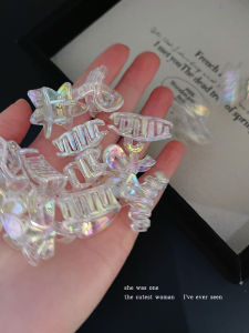 Mini Fantasy Color Hair Clips Women Princess Head Small Shark Clamp Spring Back of Head Hair Cards Headwear Clip