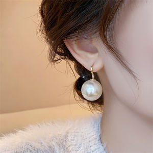 Elegant Large Pearl Earrings for Women: High Quality Fashion Jewelry with Unique Luxury Feelings and Fresh Out Ear Drop Accessories