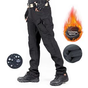 Men Winter  Waterproof And Warm Pants Rock Climbing Cycling Sports Camping Hiking Fishing Combat Casual Pants