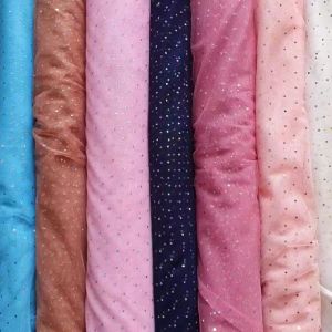 Soft Tulle Tile Diamond Sprinkle warna Sage Green lebar 1.7meter di jual per 50cm