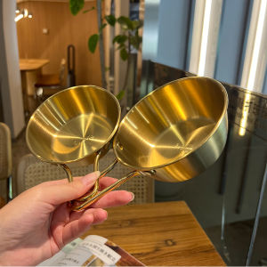 Korean Style Rice Wine Bowl Outdoor BBQ Restaurant Snack Seasoning 304 Stainless Steel Retro Matte Finish Dining Utensils