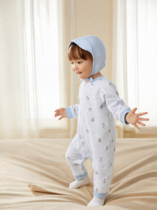 Purcotton | Antibacterial Autumn and Winter Baby Romper