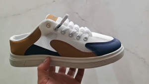 NOST รองเท้าแตะ รองเท้าผ้าใบแบบสวมครึ่งท่อนสำหรับผู้ชาย ตาข่ายระบายอากาศ รองเท้าแตะลำลองทันสมัย