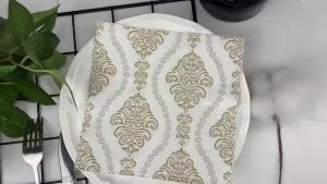 20pcs/Pac 2-Ply Colourful Printed Napkin Floral Square Facial Tissue Party Western Restaurant Cafe Folded Mouth Cloth Towel