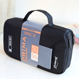 XiongYe ขนาดใหญ่ความจุ CD DVD กล่องเก็บ 96 ชิ้นแผ่นกระเป๋า Optical Disk แพคเกจอุปกรณ์เสริมคอมพิวเตอร์กล่อง CD DVD กรณี