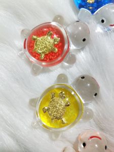 set 10 charm.rùa kim quy 4.5cm - túi mù đồ chơi