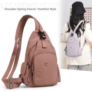 Large Capacity Oxford Cloth Crossbody Bag Womens Travel Shoulder Bag Fashion Simple Design Multi-Functional Diagonal Satchel