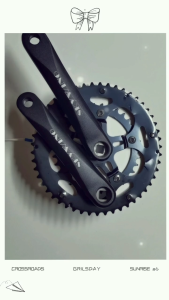 Alloy 2X RB Crank Set 34-50T Spuare Type 170mm Arm For Road Bike 8/9/10S Removable Chainring Crank
