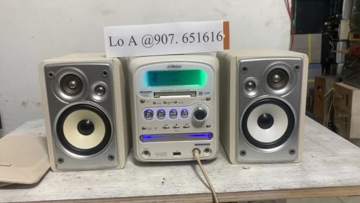 Bán Bộ Dàn Nghe Nhạc Victor CA - UXQM7 hát USB đĩa CD cực hay đèn