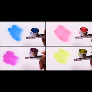 Airbrush Paint 60 Colors Airbrush Paint Set with (30 ml/3 fl.oz) Ready to Spray Opaque & Translucent Colors Water-Based