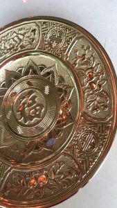 Mâm Bồng Chữ Phúc Màu Vàng 34cm- Đĩa Hoa Quả (Mẫu Mới)