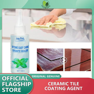 Jue-Fish Ceramic Tile Coating Agent Deep Cleaning Decontamination Scratch Polishing Repair Maintenanc Stone Easy Care Granite Sealer 100ml Ceramic Tile Coating Agent Coat Hydrophobic Glass Coating Motocycle Paint Care Anti-scratch Auto Glasscoat Car