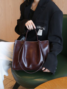MEIFEI | Genuine Leather Crossbody Tote Bag Large Capacity