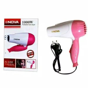 HAIR DRYER FOLDABLE PENGERING RAMBUT HAIR DRYER NOVA NV-1290 1000W HAIR DRYER BISA DI LIPAT