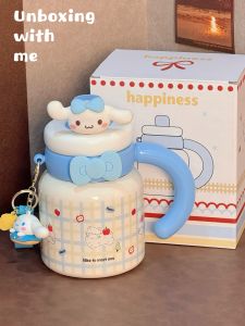 Cốc Nước Giữ Nhiệt Dung Tích Lớn Dễ Thương Cho Nữ Cốc Nước Giữ Nhiệt Có Ống Hút Dễ Thương Cốc Nước Giữ Nhiệt Bụng Lớn 2025 Mẫu Mới