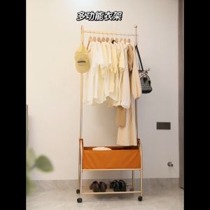 Double Pole Strong Steel Structure Laundry Rack Cloth Clothes Rack Hanging Organizer / Hanger