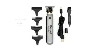Kemei KM-1757 ชาร์จ USB ปัตตาเลี่ยนตัดผม ไฟฟ้าไร้สาย สำหรับตัดผม