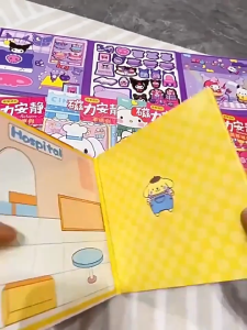 Sanrio Magnetic Quiet Book | Busy Book | DIY Luxury Cut-Free | Creative Fun DIY Craft Kit Gift
