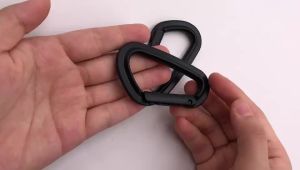 OXO Plastic Climbing Button Carabiner Carabiner Outdoor Hook Luminous Color   Climbing Hook Color Can Be Fixed