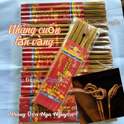 Nhang cuốn tàn vàng tặng kèm nhang số/Nhang thơm hương Lài Thái Lan