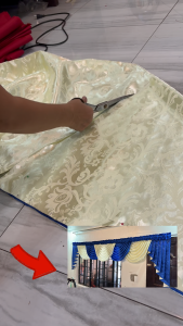DALYNS CURTAIN | VALANCE CURTAIN 2 TONE SWAG DESIGN CAMUS SATIN