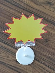 5pcs Price Label Tag Clip Plastic Advertising Clips Hotel Table Desk Sign Display Memo Holder