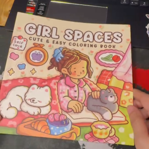 [พร้อมส่ง]  PK สมุดภาพระบายสี Gril Space V2 ภาพน่ารัก ระบายเพลิน ฝึกสมาธิ คลายเครียดได้ทุกวัน