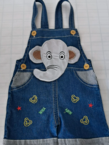 DIIMUU Summer Baby Boy Short Pants Fashion Cartoon Bottoms Clothes Infants Toddler Denim Trousers 1 2 3 Years Boys Overalls Clothing