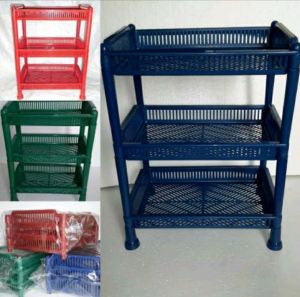 RAK BUMBU PLASTIK SERBAGUNA SUSUN 3/RAK PIRING/RAK GELAS/RAK BASO