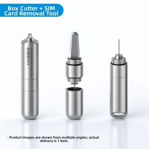 Hagibis | Safe Mini Serrated EDC Keychain Tool with SIM Ejector