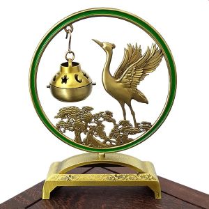 Chinese Pine Crane Hanging Incense Burner Living Room Tea Room Cloud-shaped Plate Incense Holder Home Decoration