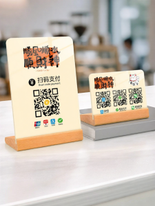 ZHICAIYOU | Biển Hiển Thị Mica Quét Mã QR Cho Thông Tin Đặt Hàng Giá Menu và Thanh Toán