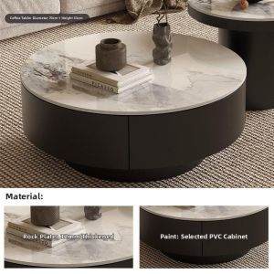 Modern Storage Round Yenan Table