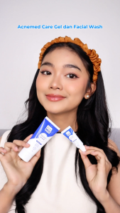 Paket Anti Jerawat Acnemed Facial Wash dan Acne Care Gel (50 ml & 5 gr) [ Bundle Acne Obat Salep Jerawat dan Cuci Muka Jerawat ]
