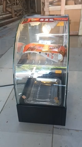 Tủ giữ nóng hâm nóng gà rán khoai tây chiên và các loại đồ chiên nóng 1 khay màu đen cao cấp